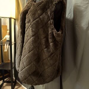 Talbots Faux Fur Vest